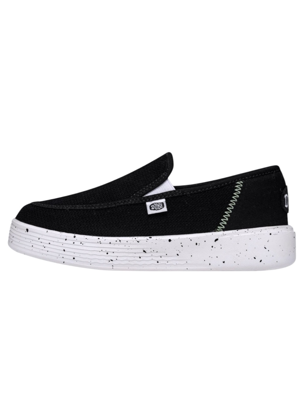 NWT! HEYDUDE Sunapee Sport Mesh Casual Slip-On Shoes in black